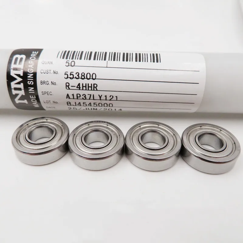 50 Stück Original-NMB-Lager R-4HH 6,35*15,875*4,978 mm R4ZZ Zoll-Präzisions-Miniatur-Kugellager R4 6,35x15,875x4,978 mm – Detail 3