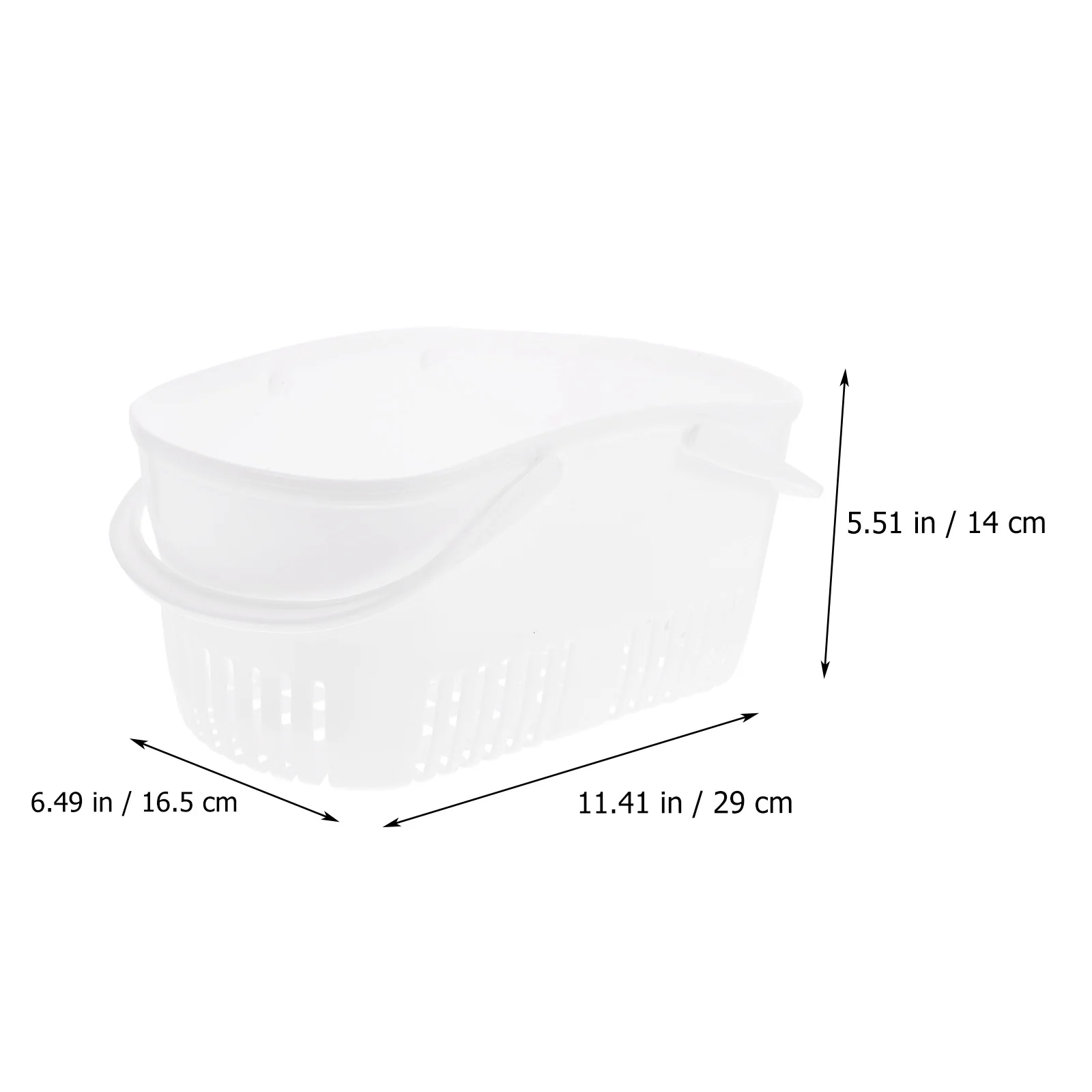 

1Pcs Handheld Shower Basket Plastic Storage Bath Organizer with Hollow Out Design for Bathroom Sundry Holder Portable Shampoo