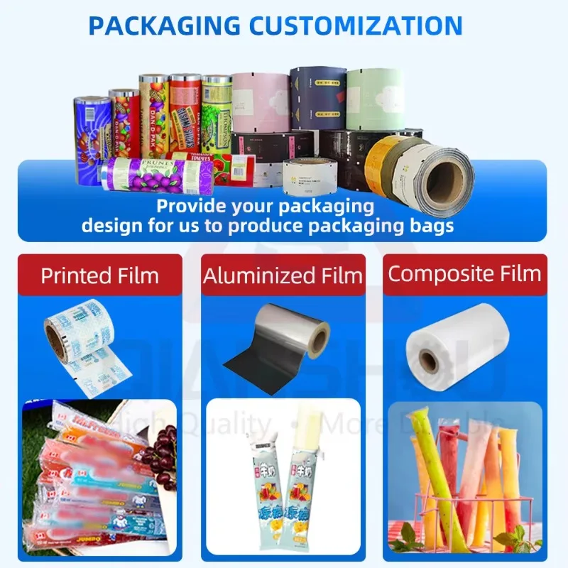 Automatic Small Liquid Milk & Juice Pouch Packaging Machine For Water & Food Labeling Function For Paper Plastic Bag Sachets