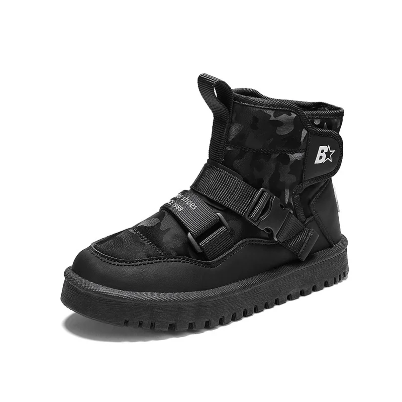 Stivale da neve per bambini invernali per bambina scarpa in cotone spesso impermeabile scarpa antiscivolo tendenza scarpa calda per bambini