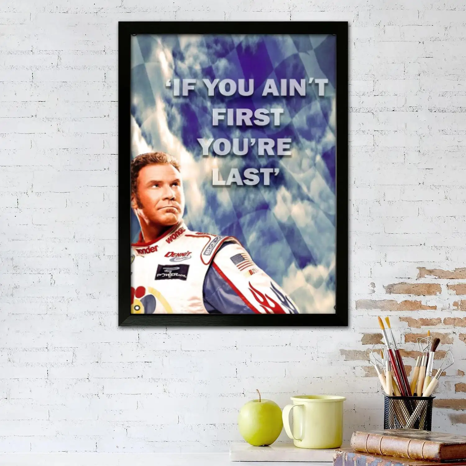 ricky bobby Canvas Art Poster and Wall Art Picture Print, Modern Family Bedroom Decor Posters,Decorative painting