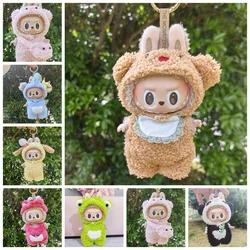 Mini ropa de peluche para muñecas, traje de 17cm, accesorios para Kpop, Exo, Labubu, Idol, oso, mono, ropa DIY, regalo para niños