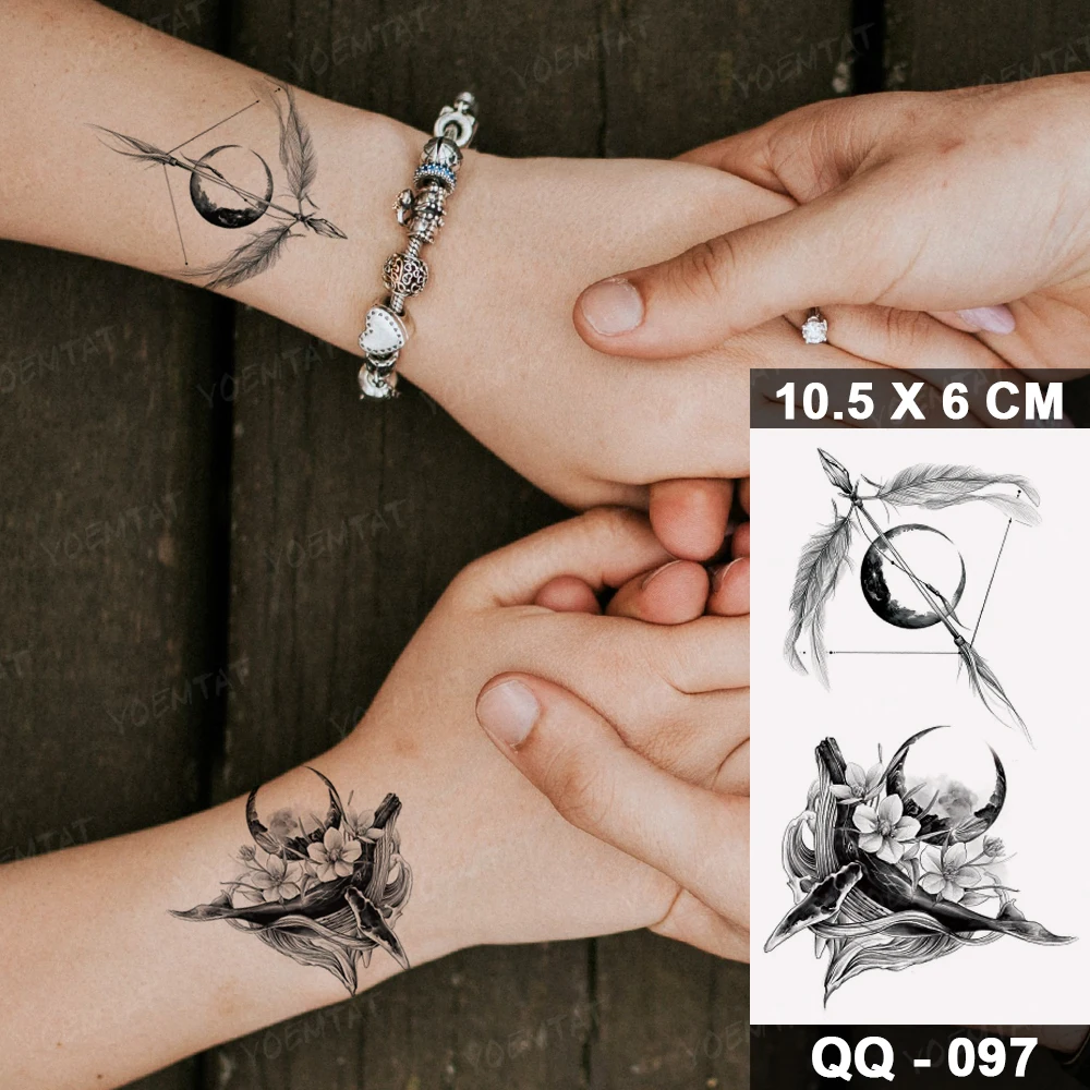 Kids Children Boys Girls Baby Tattoo Sticker Dolphin Whale Astronaut Dream Flash Waterproof Temporary Tatto Women Men Fake Tatoo