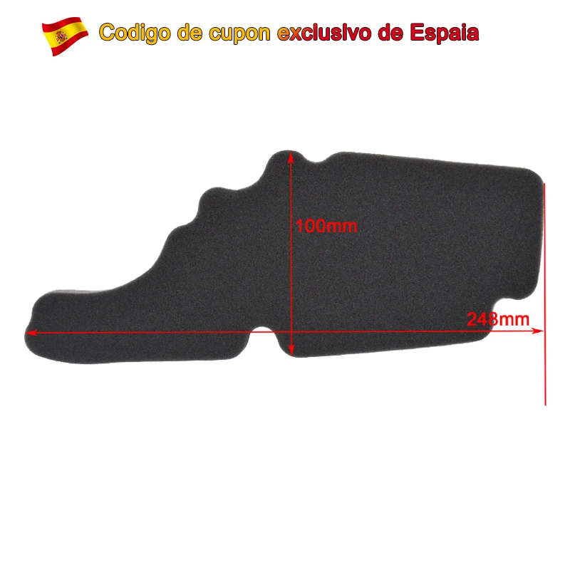 Limpiador de filtro de aire para motocicleta Aprilia 50 125 Sport City One para PIAGGIO Fly 50 100 125 150 para Vespa Sprint LXV 50 50 843194