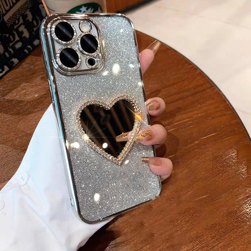 New Glitter Diamond Mirror Phone Case For Samsung Galaxy s23ultra S24 ultra S23 FE S22plus S21 FE S20plus S10plus S9 plus Cover