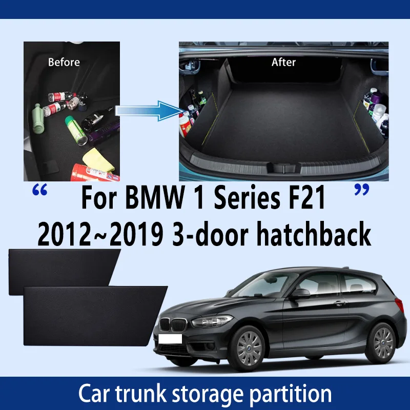 Car Accessories For BMW 1 Series F21 2012~2019 3door Trunk Storage Partition Multifunction Storage Auto Interior Parts Organizer