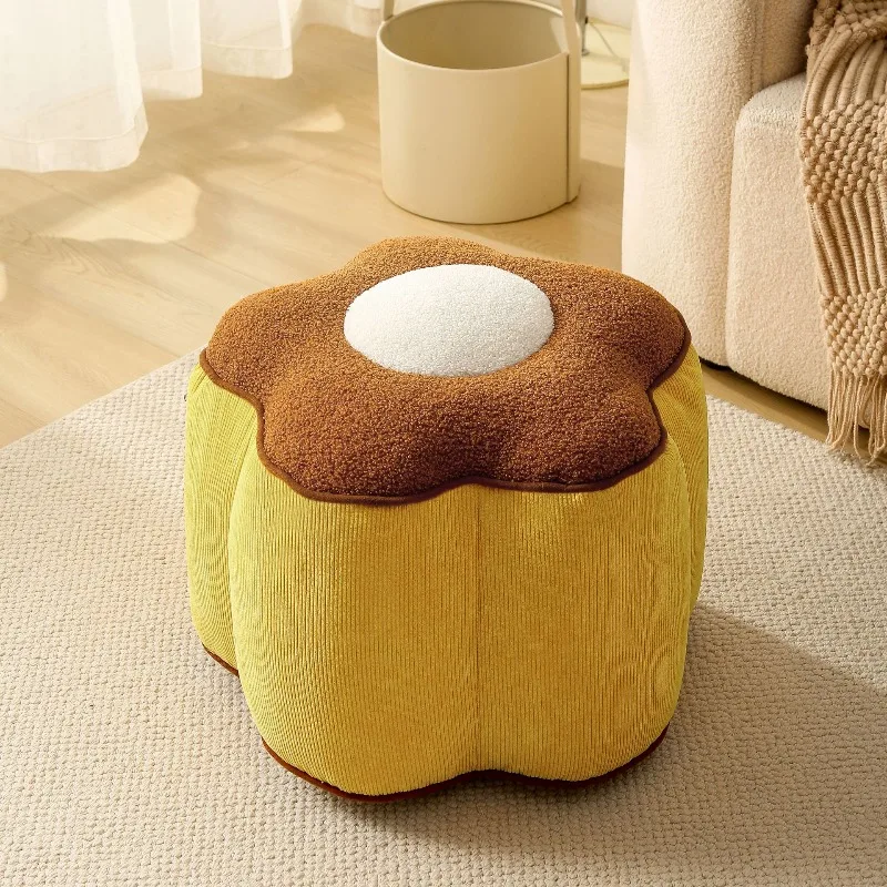 Cream wind footrest portable flower shaped shoe changing low stool tatami cute mobili per la casa saldi living room furniture