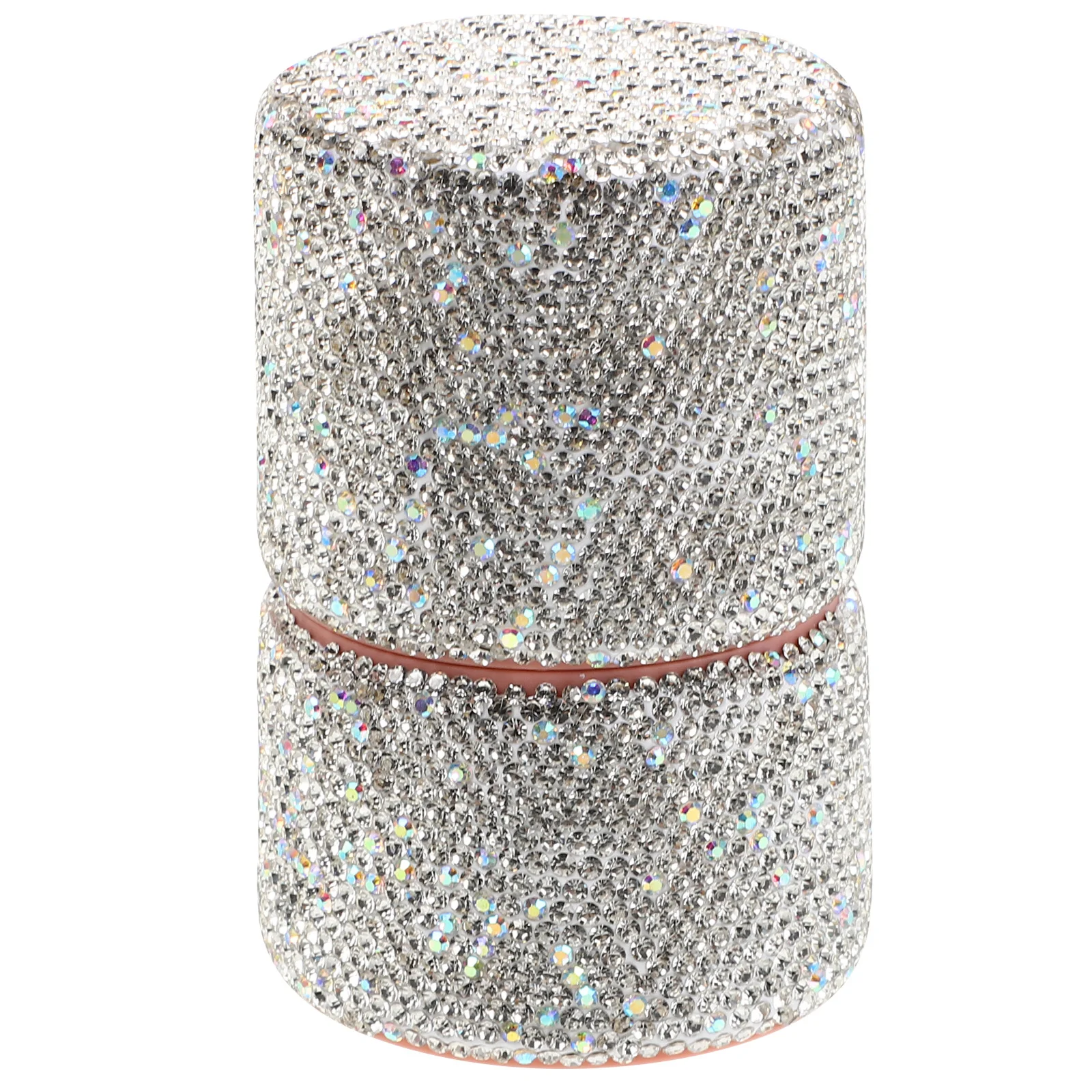 

1 set 1 Set Makeup Brush Storage Case Luxury Rhinestones Travel Holder Dustproof Portable Organizer For Home Party Bling Crystal