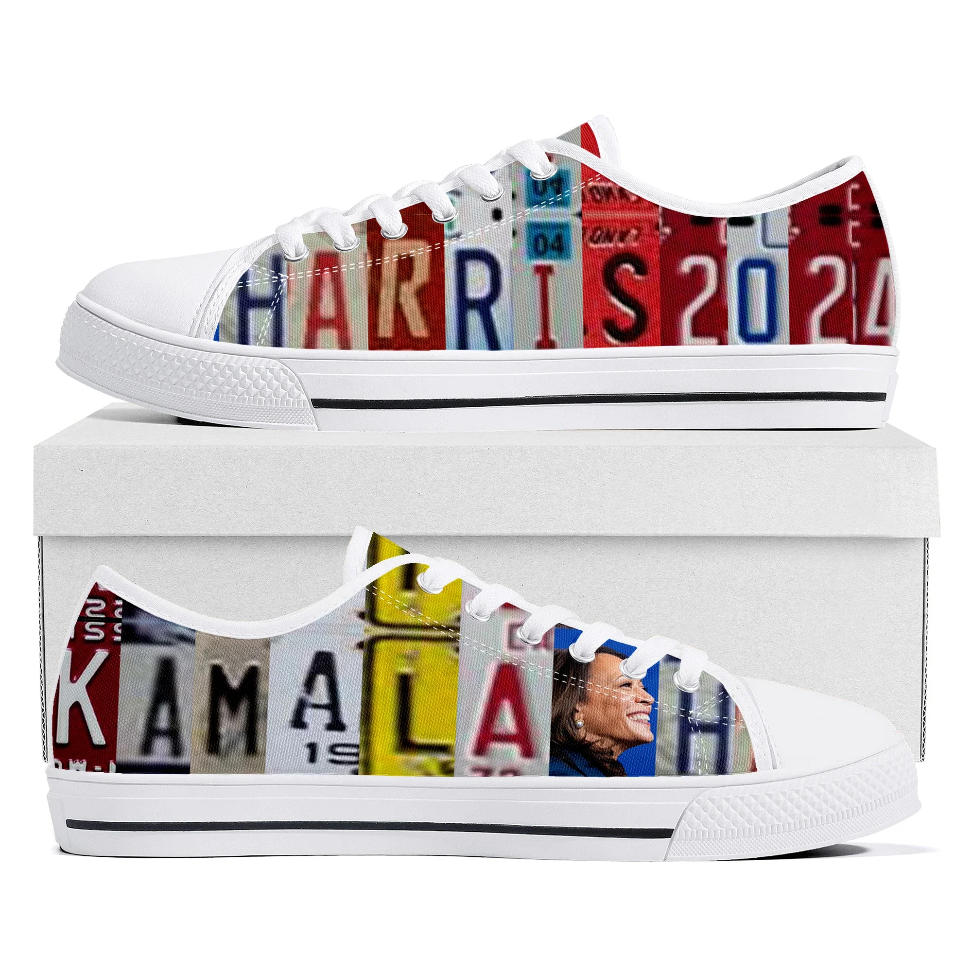 

Kamala Devi Harris 2024 I'm Speaking Low Top Sneakers Mens Womens Teenager Canvas Sneaker Casual Custom Shoes Customize Shoe