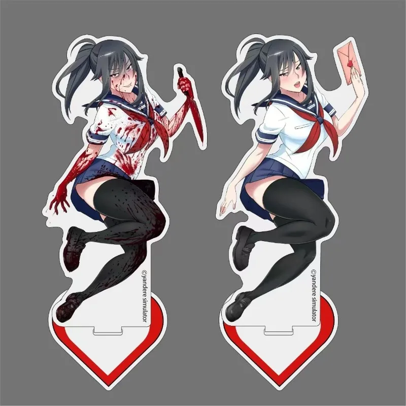 

Yandere Simulator Anime Figures Stand Model Plate Ayano Aishi Desktop Decoration Friends Gift for Fans Collection Ornament Cos