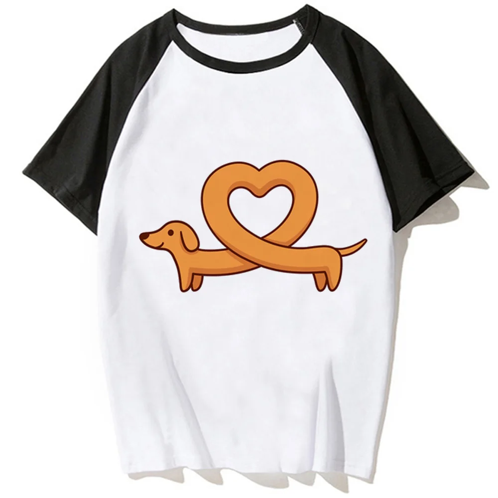 

Dachshund tshirt women designer graphic tshirt girl harajuku clothing