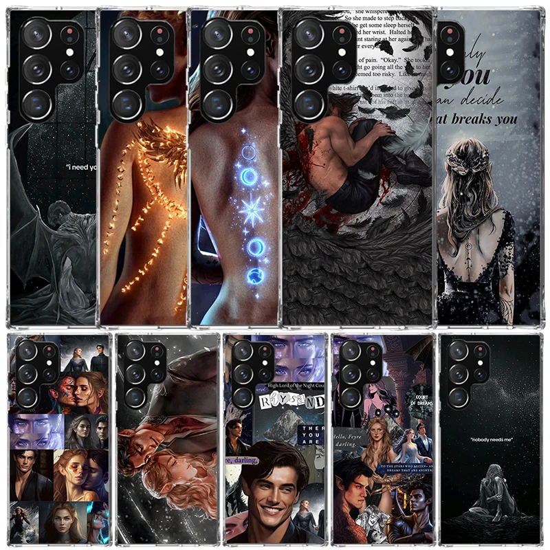 A Court Of Mist And Fury Soft Cover for Samsung Galaxy S25 Edge S26 S24 S23 Ultra Phone Case S22 S21 Plus S20 FE Print Pattern S