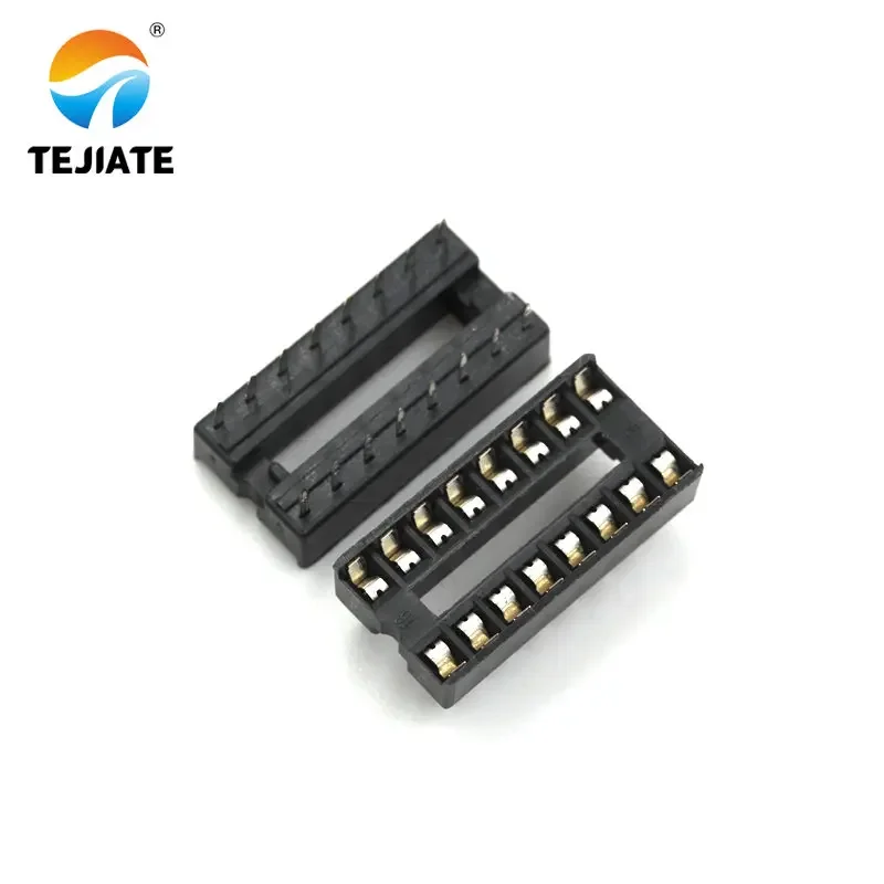 10PCS IC Sockets DIP6 DIP8 DIP14 DIP16 DIP18 DIP20 DIP24 DIP32 DIP28 DIP40 pins Connector DIP Socket 6 8 14 16 18 20 24 28 40Pin