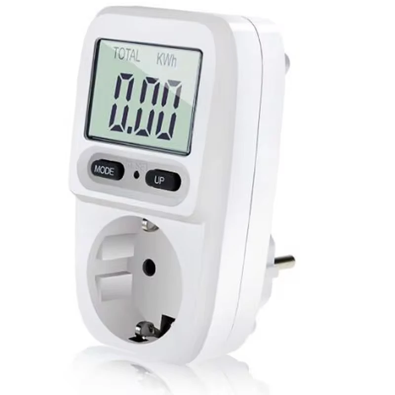 Medidor de Energia Elétrica 220v Wattímetro Lcd Tomada Testador Elétrico fr Eua Reino Unido au br Tomada de Medição Analisador de Energia