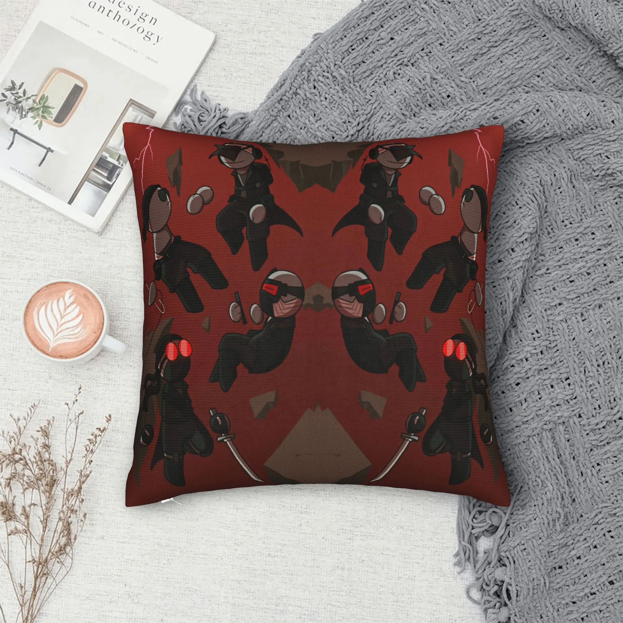 MADNESS COMBAT Pillow Cover  Soft Cushion Cover Vintage Pillow Case For Sofa Home Decoration