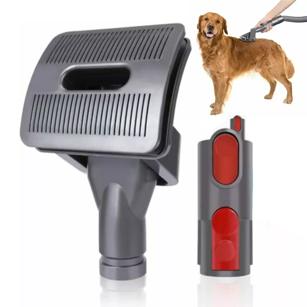 

1 adapter brush + 1 adapter for dog and pet grooming tool for Dyson V11 V10 V8 V7 v6 vacuum cleaner with converter, pet hair too