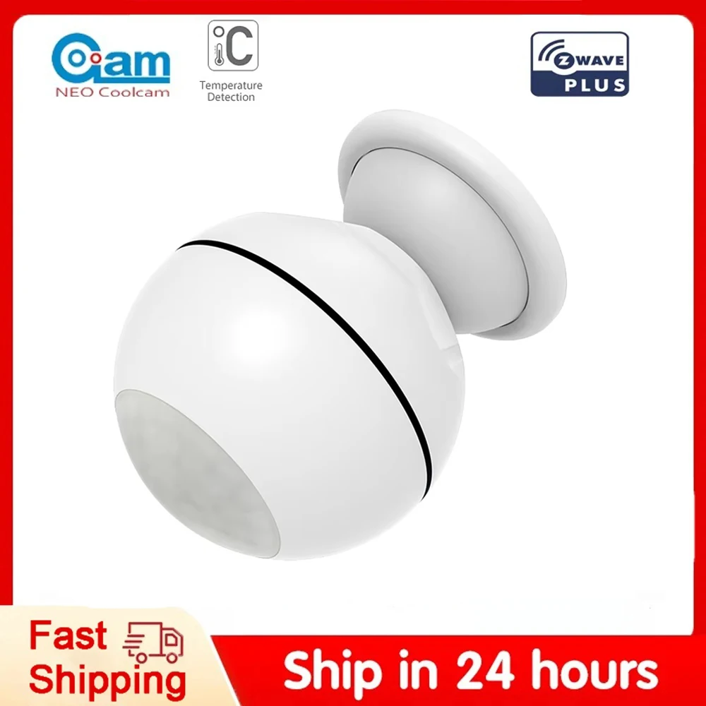 NEO COOLCAM Z-wave Plus PIR Motion Sensor Detector Temperature Sensor Lux Z wave Alarm System Motion Sensor  Smart Home