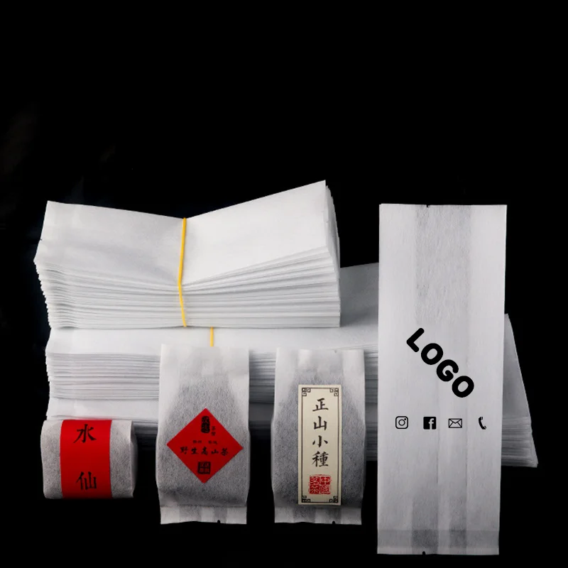 100 cotton sealed small bags, top opening accordion bags, heat-sealed bags, packaging bags, gift bags, customizable logo