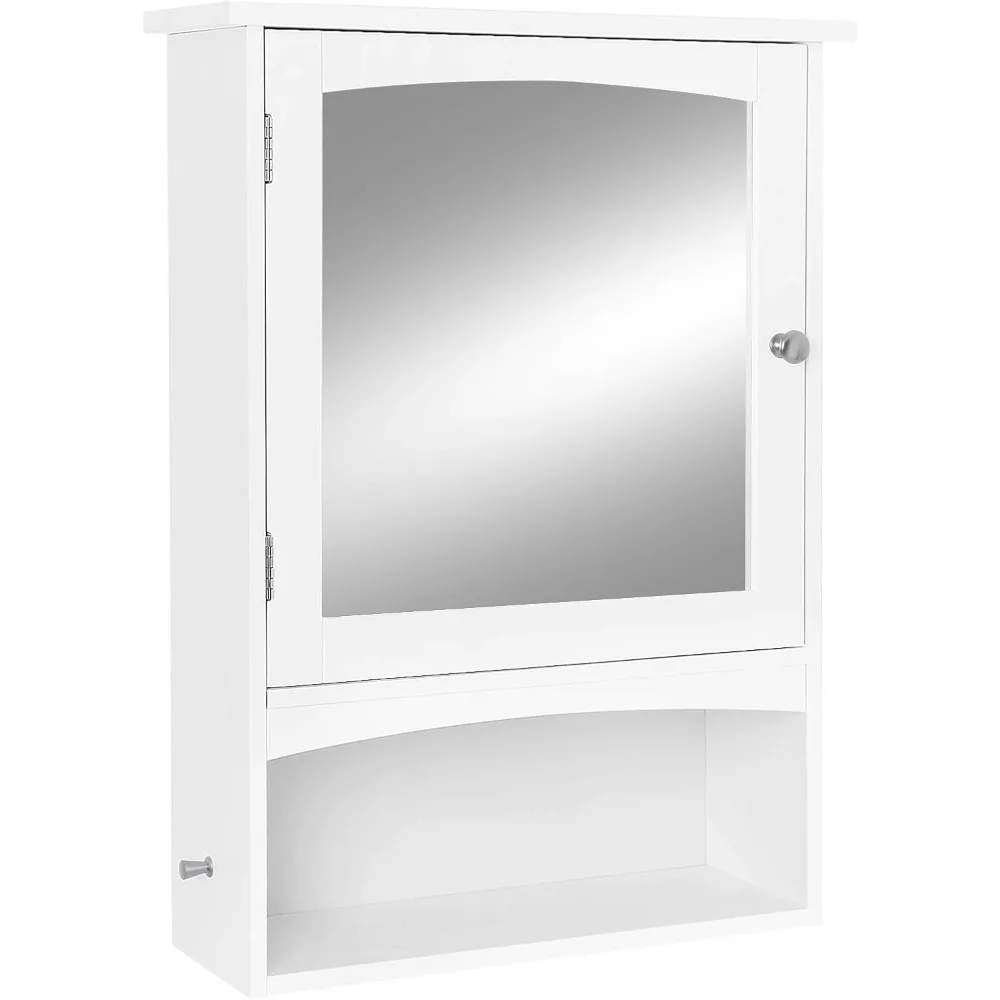 

Mirror Cabinet, Bathroom Wall Storage Cabinet, Medicine Cabinet, Wooden, White UBBC21WT