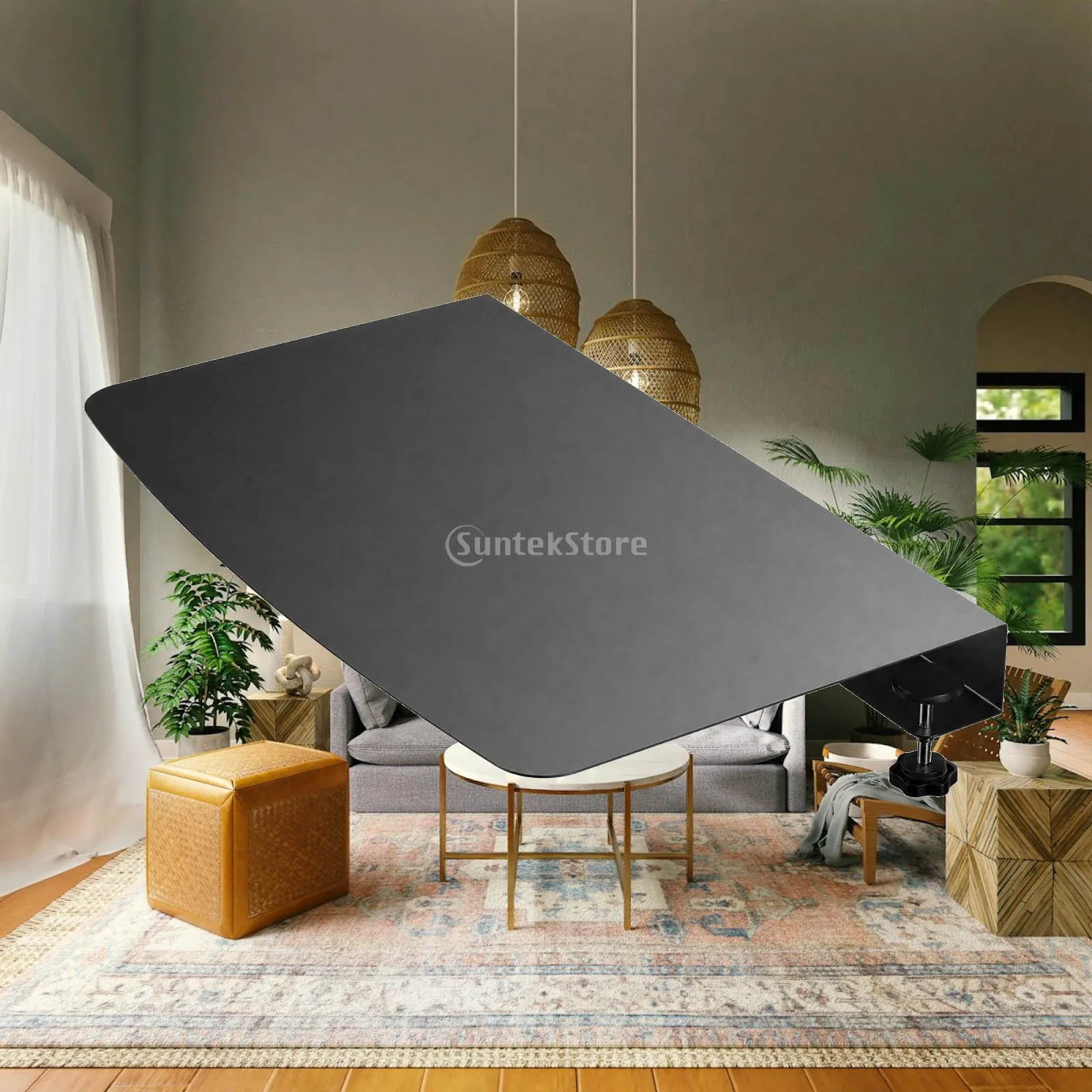 Corner Desk Extension Connector for L Shaped Desk with Shelves Folding Wall Desk Add on Table for Gaming Study Area Workspace