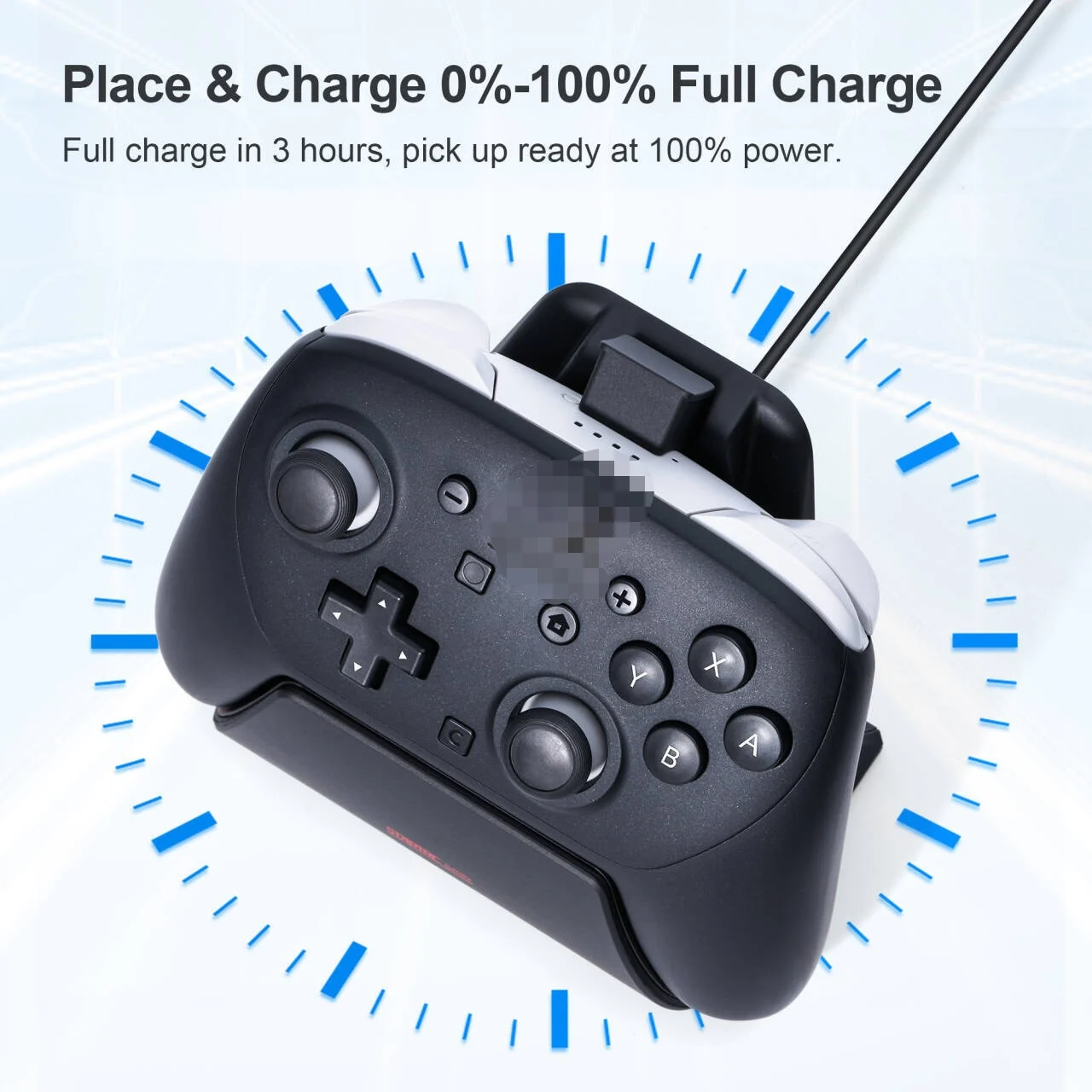 Charging Dock Station For Switch2 Pro Game Controller Fast Charger With Led Indicator Light For Nintendeo Switch 2 Accessory