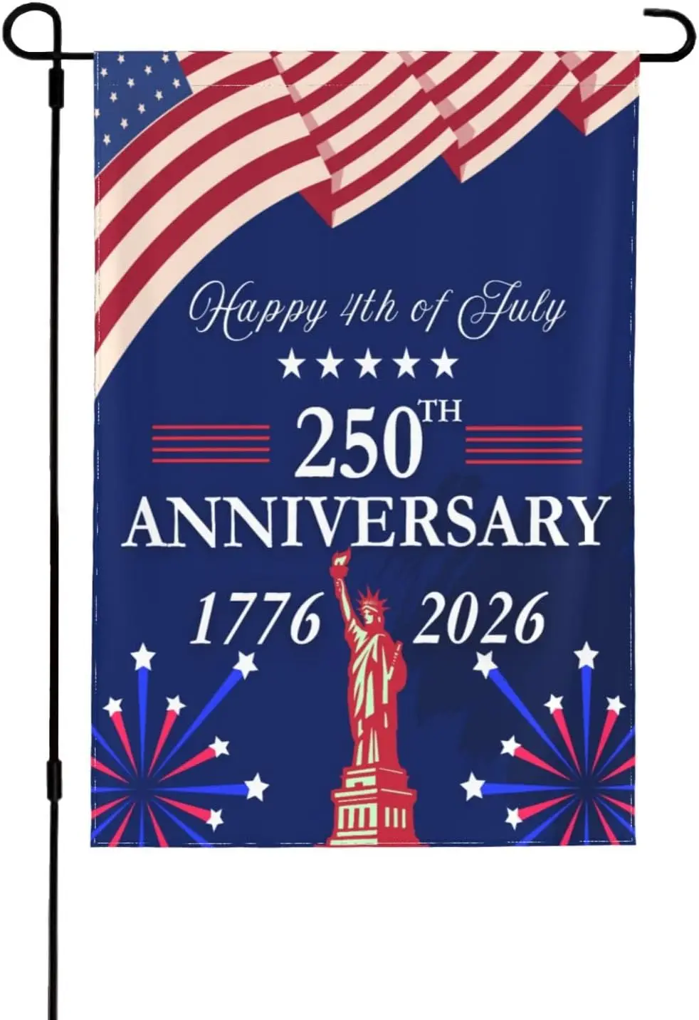 250th Anniversary U.S. Flag 1776-2026 Patriotic 250 Merchandise 12x18 Inches Flags Double Side Yard Banner Garden Decor Sign ZZM