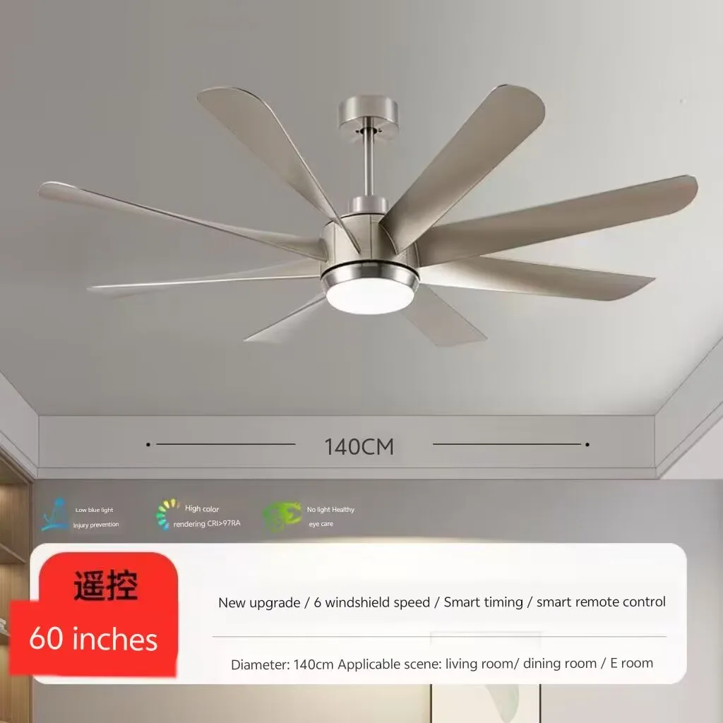 60 inch powerful fan lamp, industrial large ceiling fan lamp, modern gym electric fan lamp, living room mall fan lamp
