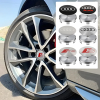 4Pcs Car Styling Wheel Center Hub Caps Sticker Badge Cover For Audi SLine S3 S4 S7 S6 A5 A3 A4 RS A6L A7 A4L A6 Q5 Q7 A8L Q3 TT