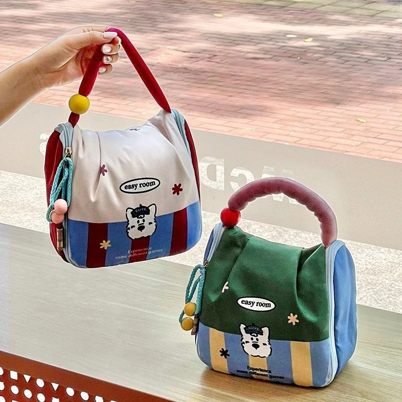 1pcs Cute Cartoon Handheld Mommy Bag Lightweight Multifunctional Storage Bag Cosmetic Organizer