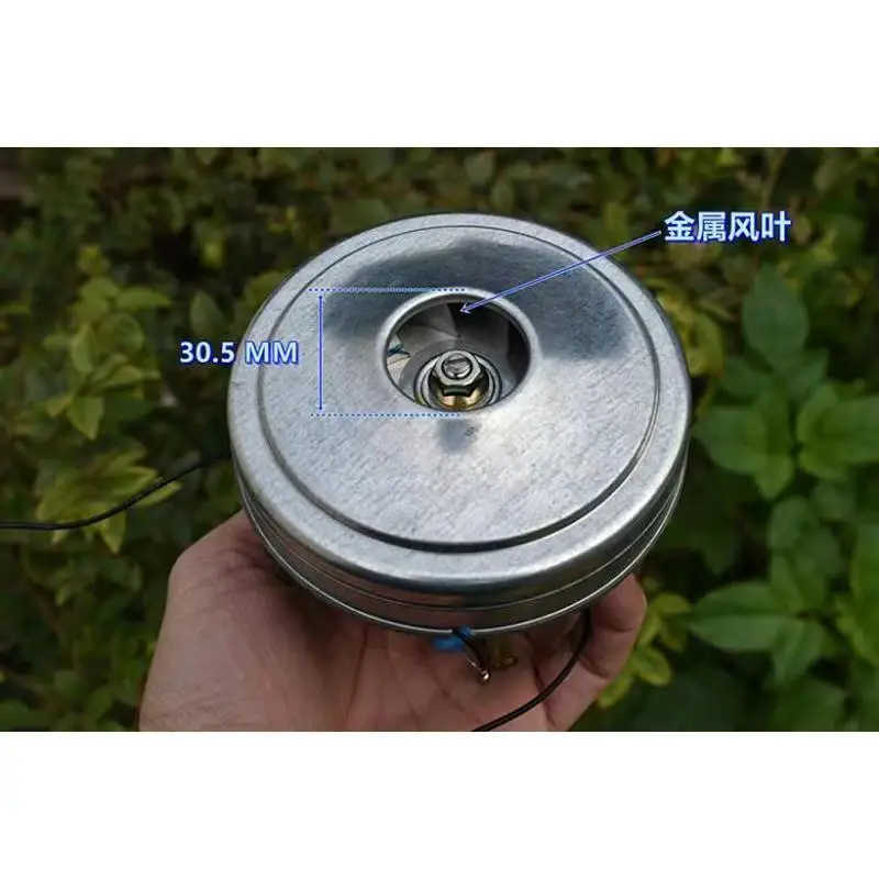 220V 600W Vacuum Cleaner Motor DIY Dust Collector Turbo Fan Double Ball Bearing High Speed Motor