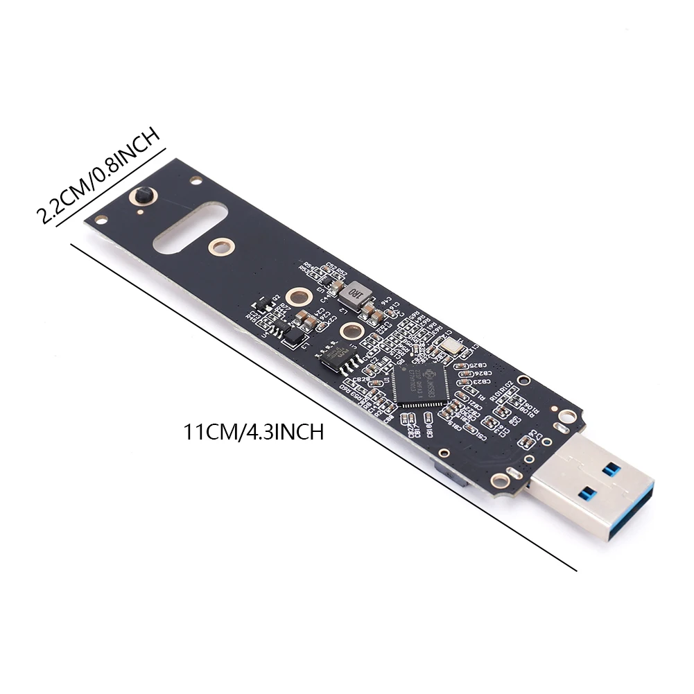 M.2 NVME Riser Board USB3.1 SSD Converter 10Gbps Gen 2 SSD To USB Adapter Card Plug and Play for Samsung WD Black Intel NVME SSD