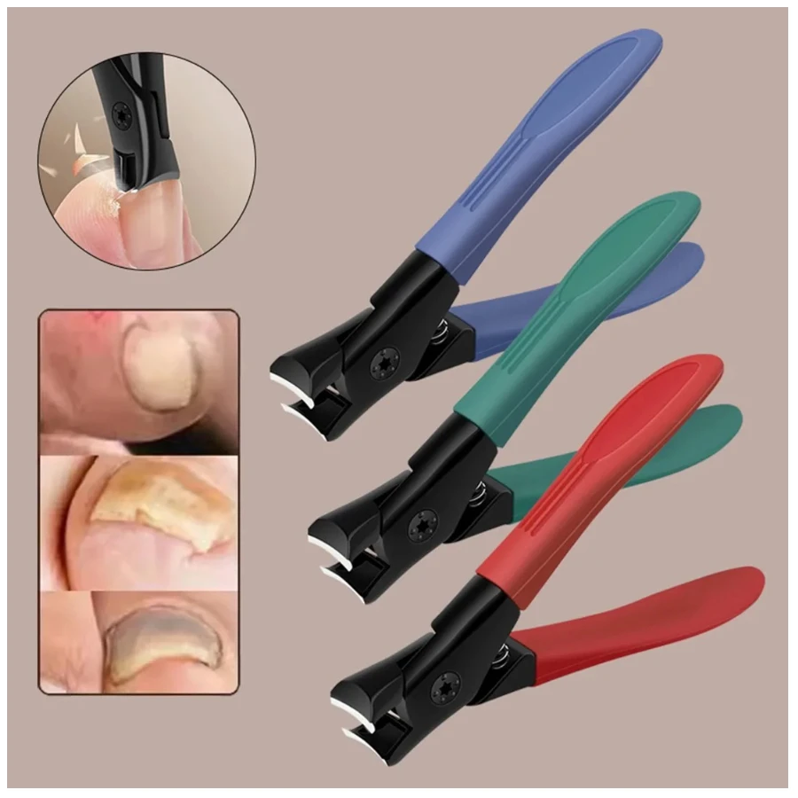 Cortador De Unhas Largo Resistente A Respingos Para Unhas Falsas Ferramentas De Pedicure De Unhas Grossas Imprensa Em Unhas Ferramentas Cortadores De Manicure Profissional