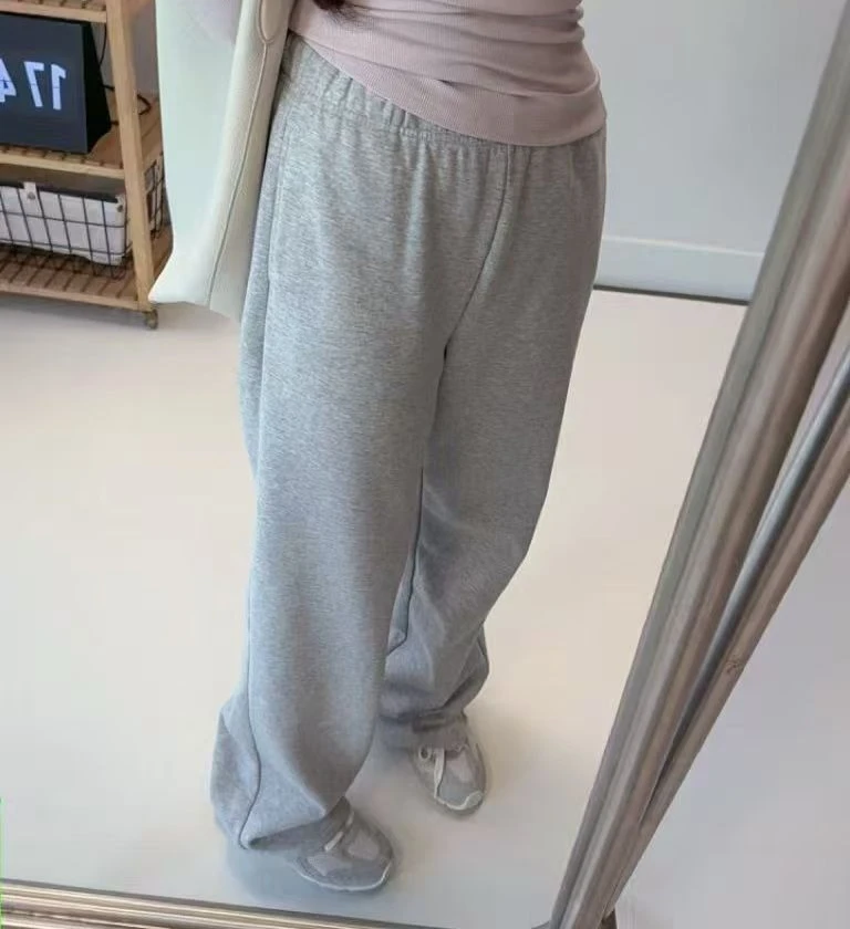 OLA Yoga Ankle Banded Sweatpant Straight Loose Tracksuit Pants Straight Leg Wide Casual Tracksuit Print Sports Pants