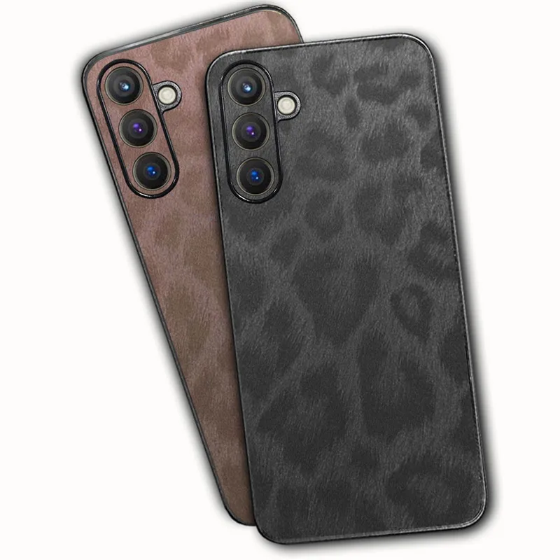 Case For Samsung Galaxy S22 Ultra S22 Plus Smooth Feeling Leopard Print Leather Cover For Samsung S22 Plus Case