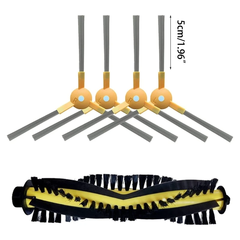 Cepillo lateral principal de rodillo suave M2EE para aspiradora Tesvor S6, X500, X520, X600, lavable