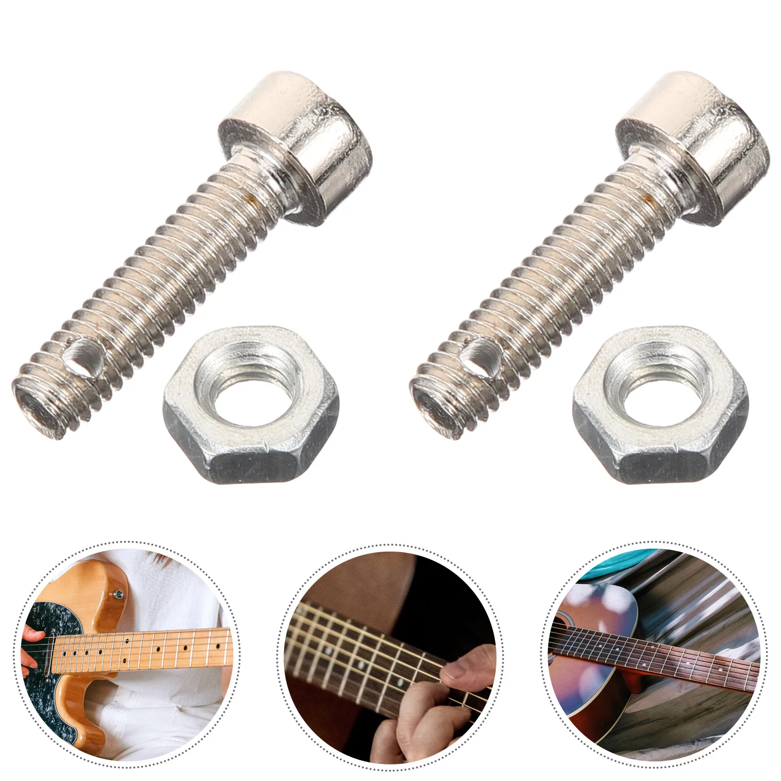

10 Pcs Guitar Screw Accessories Pocket Tool Acoustic Chord Practice Neck Aid Chords Trainer Fingerboard Stainless Steel