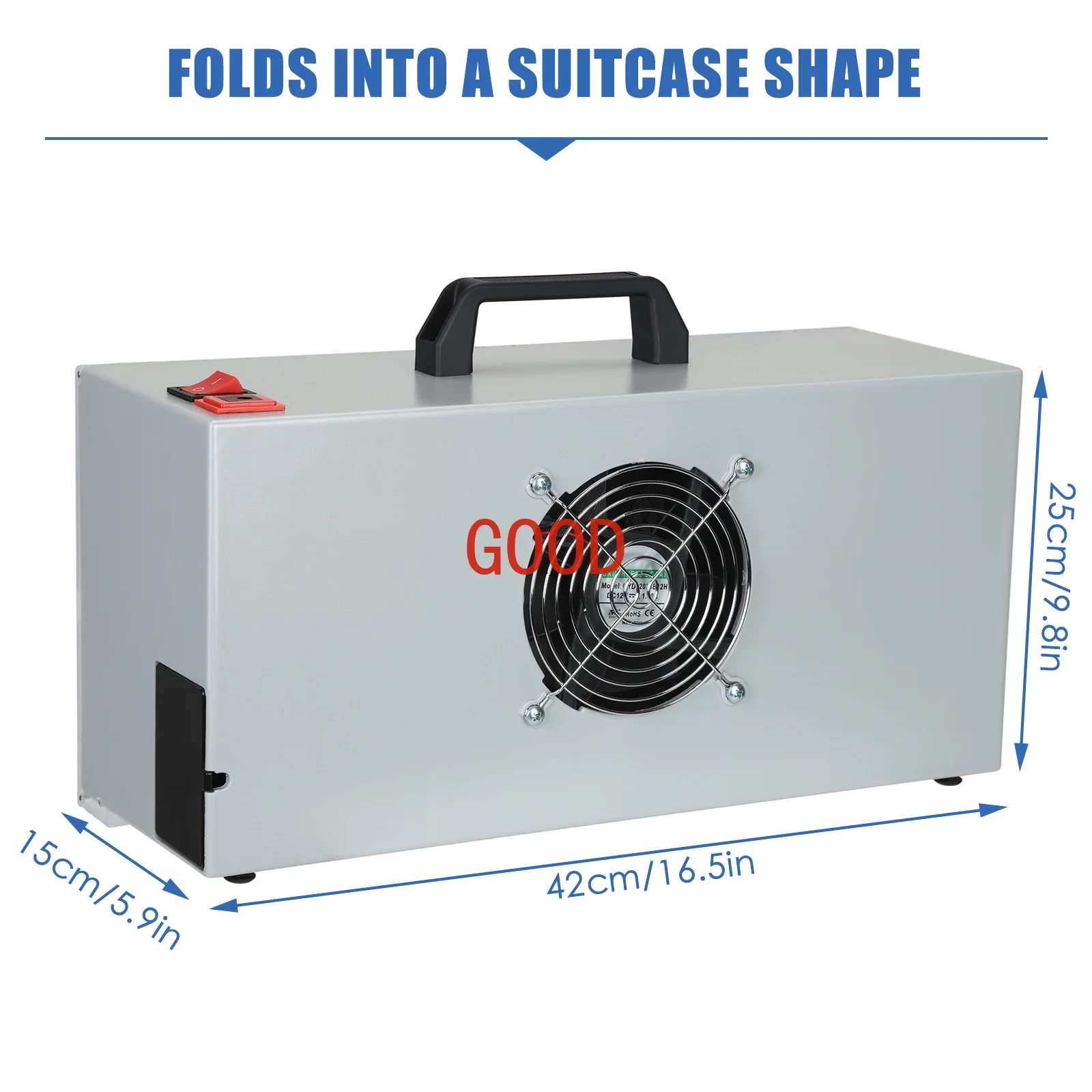 Airbrush Spray Booth for Hobby Modeling Airbrush Paint Booth Box with Ventilation Exhaust Fan Filter Airbrushing Art Craft 220v