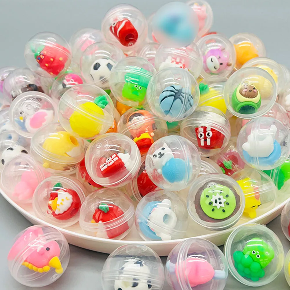 미니 투명 글로브 블라인드 박스 트위스트 에그 귀여운 작은 만화 펜 홀더 캡슐 장난감 블라인드 박스 재미 & 축제 휴일 선물