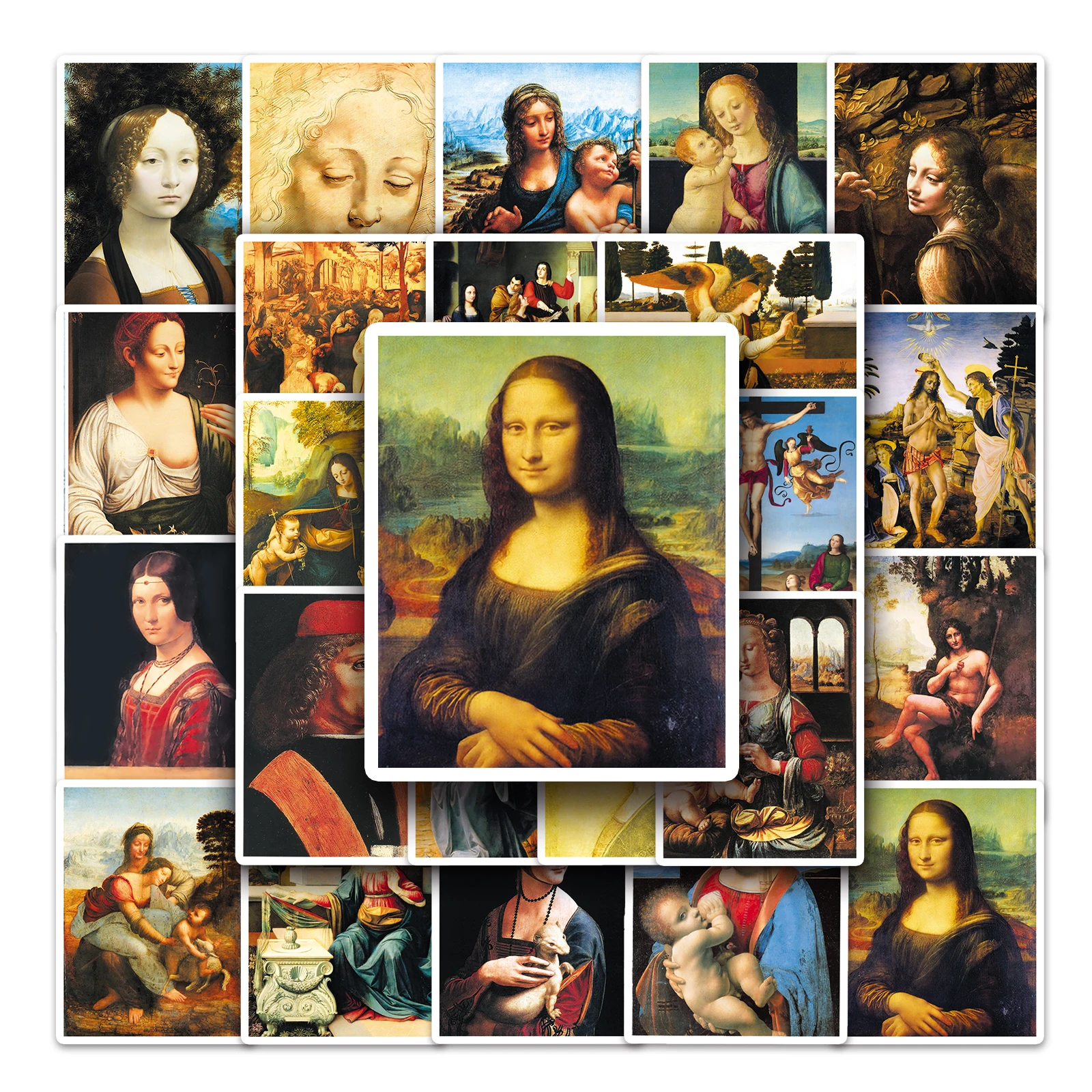 سلسلة عبقرية ملصقات كرتون ، ظريفة ، مقاومة للماء ، للتزلج على الجليد ، ريترو ، فينيل ، 50 أو 50 أو #2