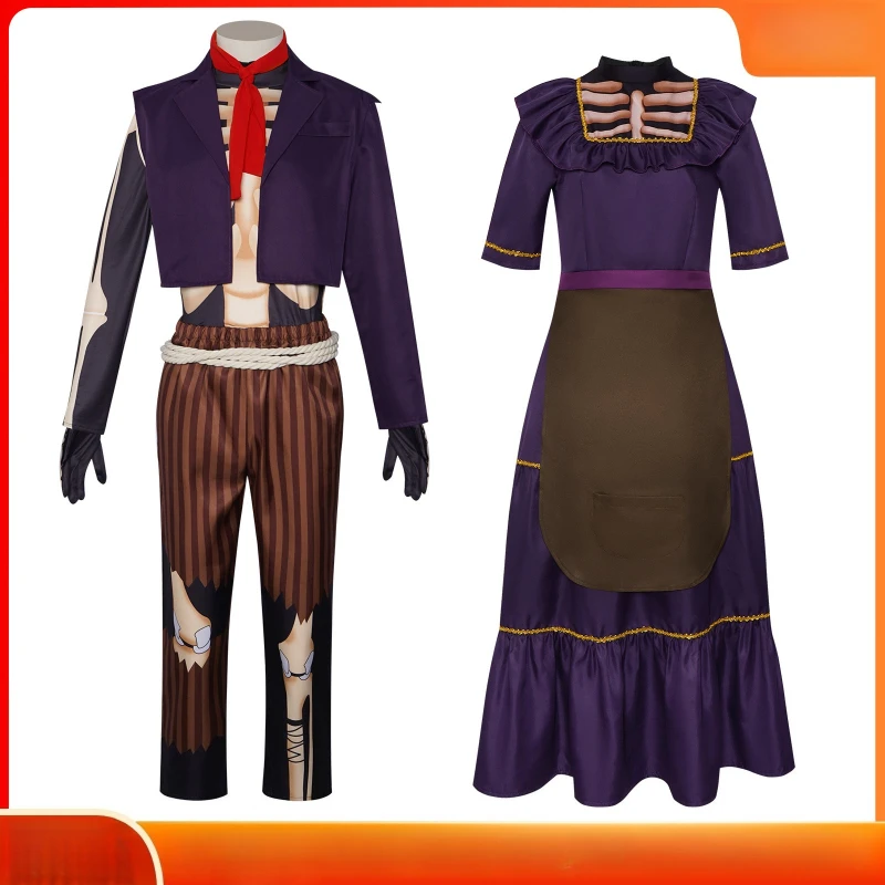 

Halloween Melda Hector Cosplay Costume, Anime Themed Cos Outfit, Unisex Stage Performance Fancy Dress Up Cosplay Suit For Party