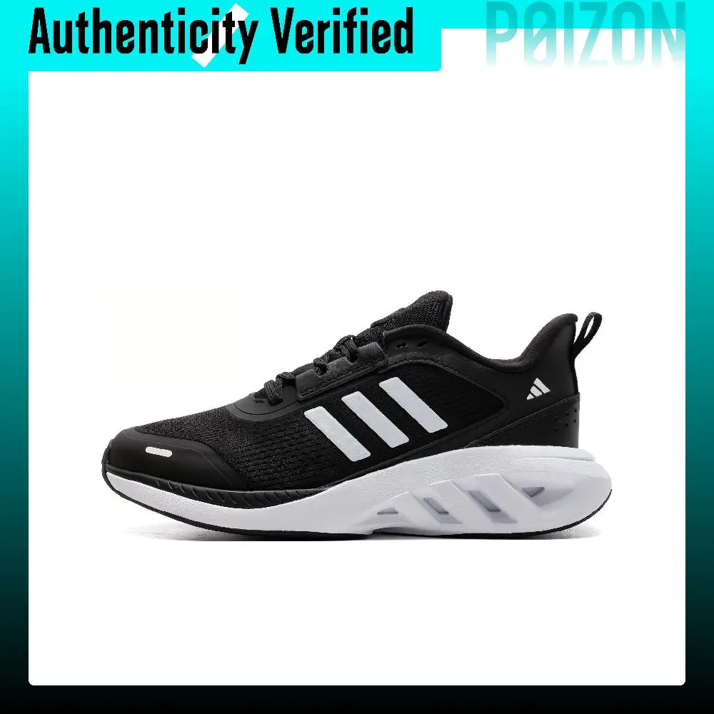 Adidas ALL DAY POWER Fabric Low top Casual Training Running Shoes Unisex Black White IH6033