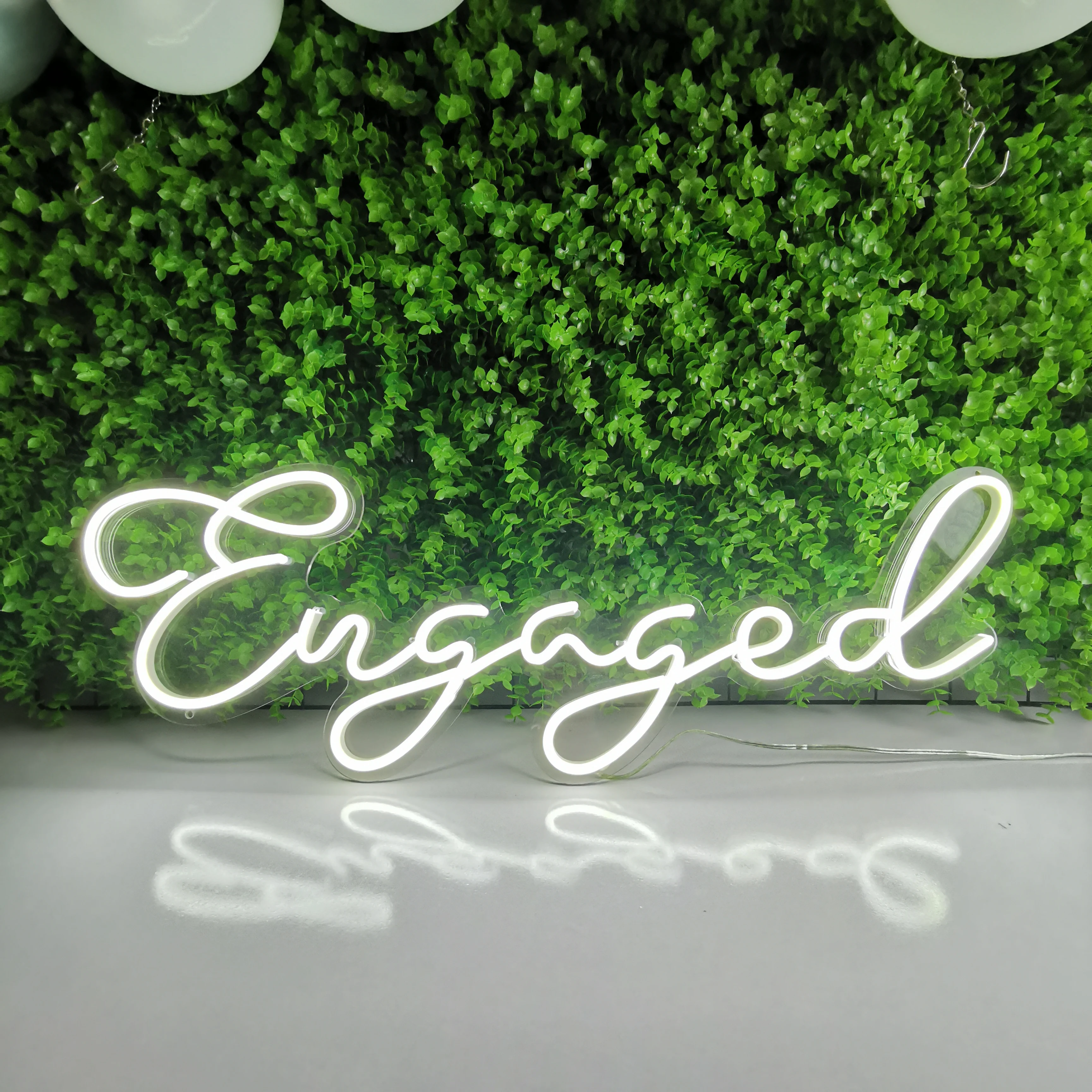 Engaged Wedding Neon Sign Led Light Bedroom Decor Room Art Wall Decoration Home Proposal Gift Party Neon Lights