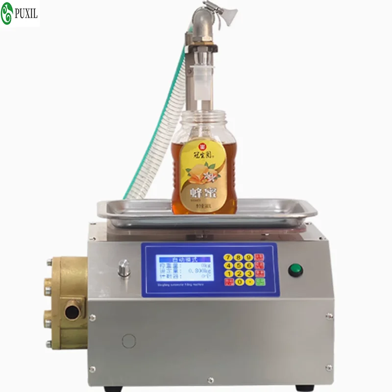 Flow Weighing Type Fully Automatic Dispensing Filling Machine Honey Sesame Sauce Edible Oil Glue Viscous Liquid CSY-L15