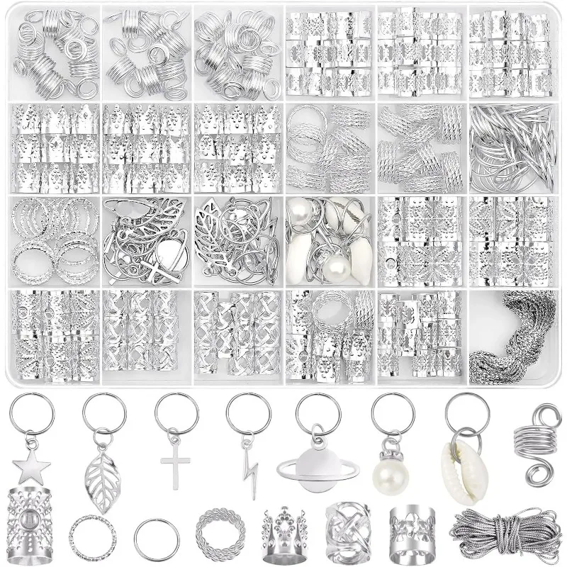 1Pc Gold Braided Hair Accessory 259Pc/Set Dirty Braid Style,personalized Party Style,rich Diverse Styles,trendy and Eye-catching