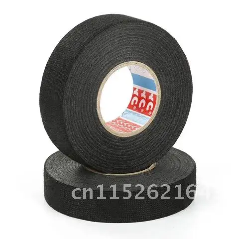 Black Velvet Wiring Bundle Flame Retardant Electrical Tape Adhesive Cloth Fabric Wiring Loom Harness 15m 30mm 25mm 19mm 15mm 9mm