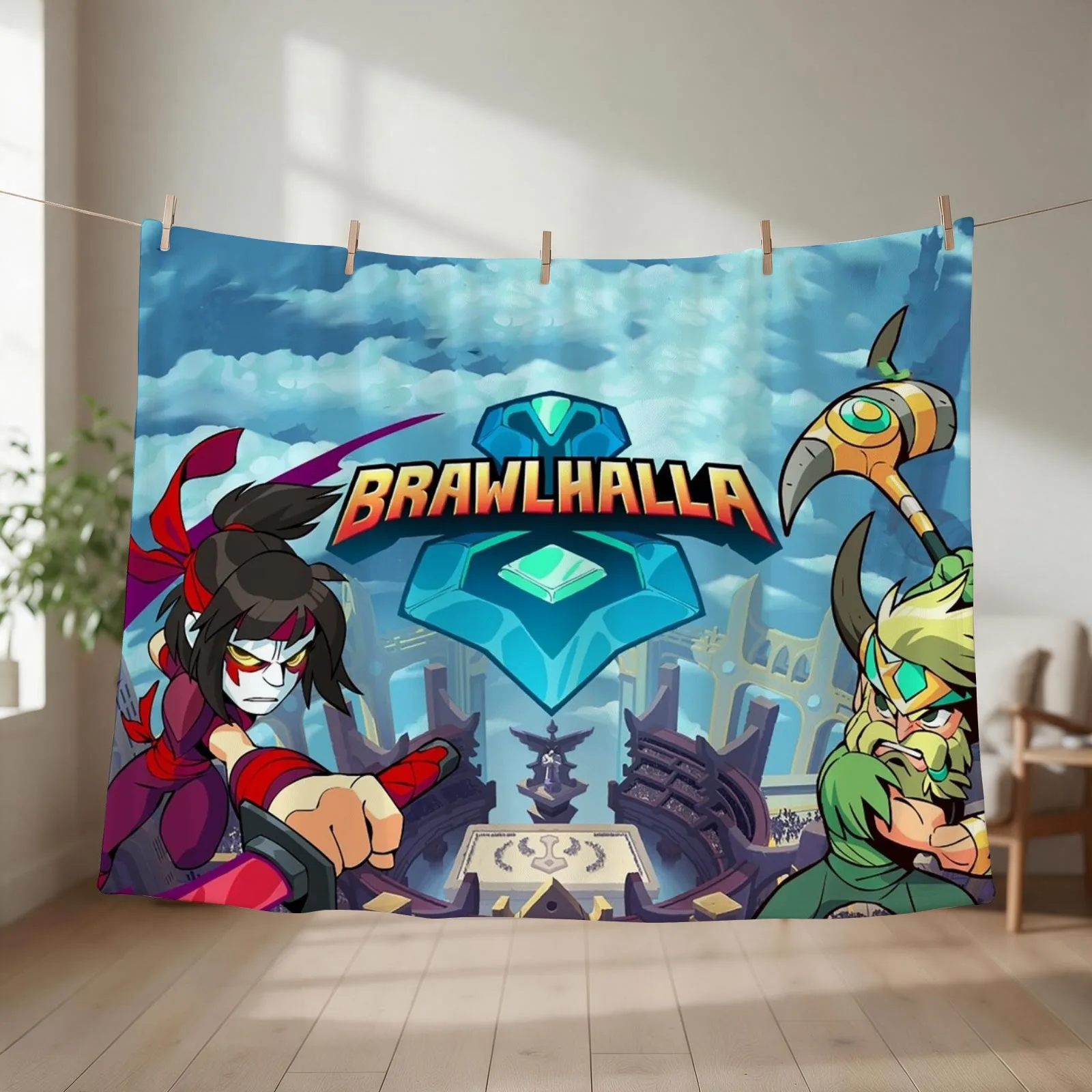 Super brawlhalla Throw Blanket couch cozy soft plush fuzzy picnic outdoor blanket