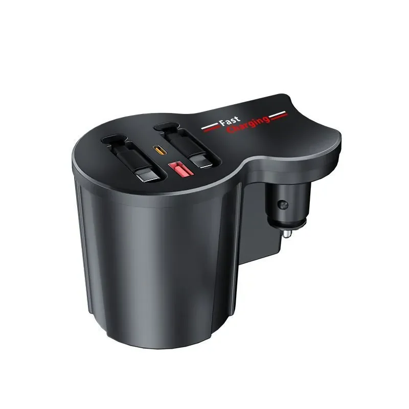 for Hongqi H5 H6 Car Cigarette Lighter Modified Super Fast Charging Docking Station Central Control Cup Holder with Charger