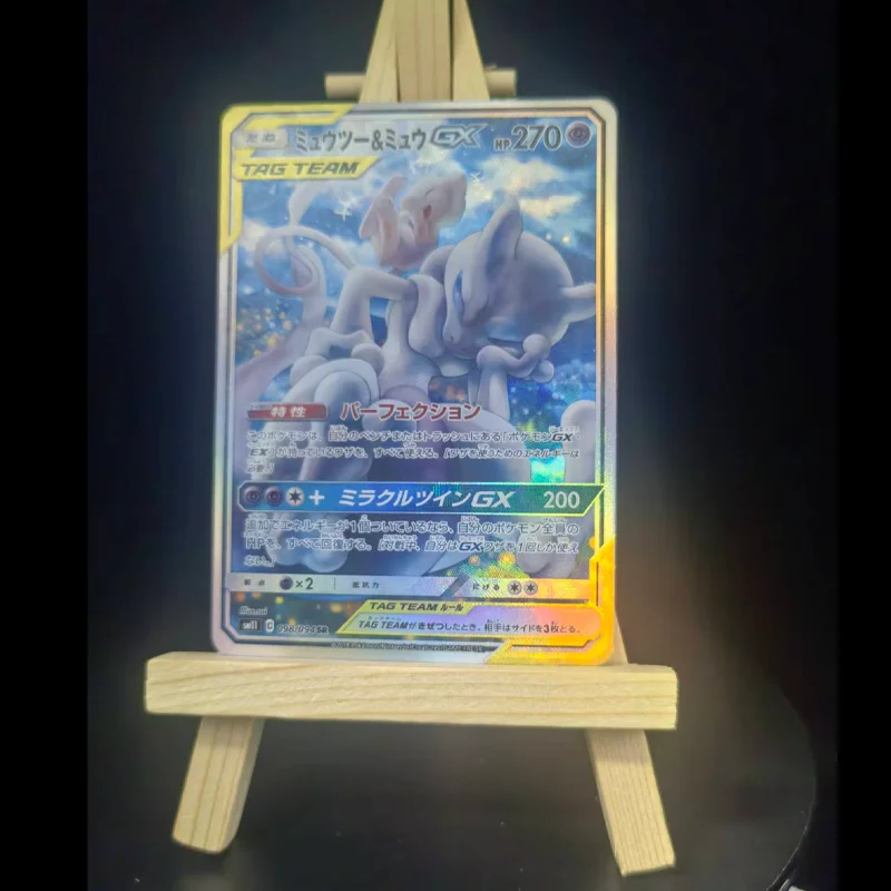 Fai da te serie Pkm giapponese Tag Team Eevee Snorlax Arceus Dialga Palkia Charizard Braixen Raichu Pikachu Gx Gioco di carte collezionabili