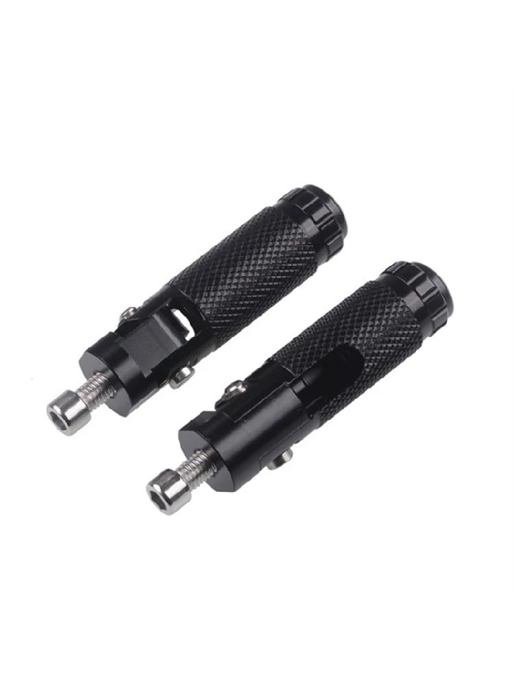 AliExpress Dependable-2Pcs M8 Universal Motorcycle Motor Bike Folding Footrests Footpegs Foot Rests Pegs Rear Pedals Set Motorcycle Part Bl