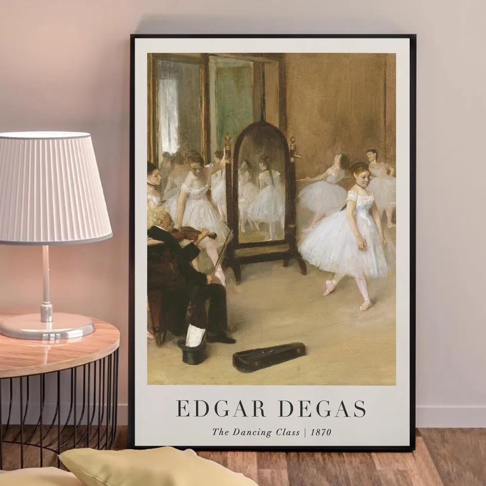 Impressionist Masterpiece Edgar Degas Ballerina Dancer Classic Vintage Posters Vintage Room Bar Cafe Decor Nordic Home Decor